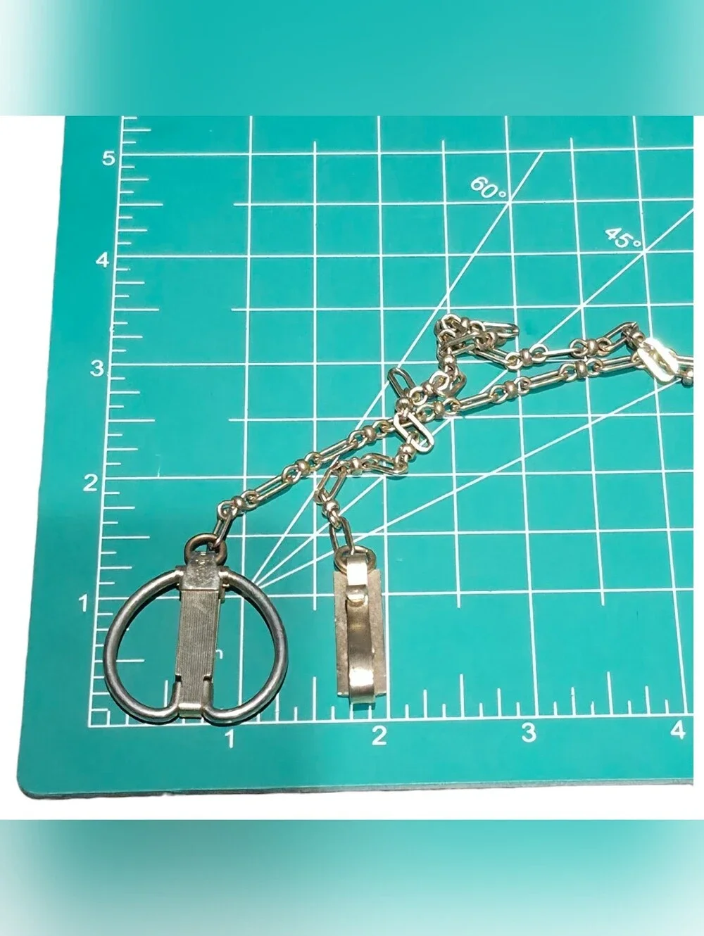 Antique Gold Filled Vest Pocket Watch Chain Clip Vintage Patented Art Deco GF
